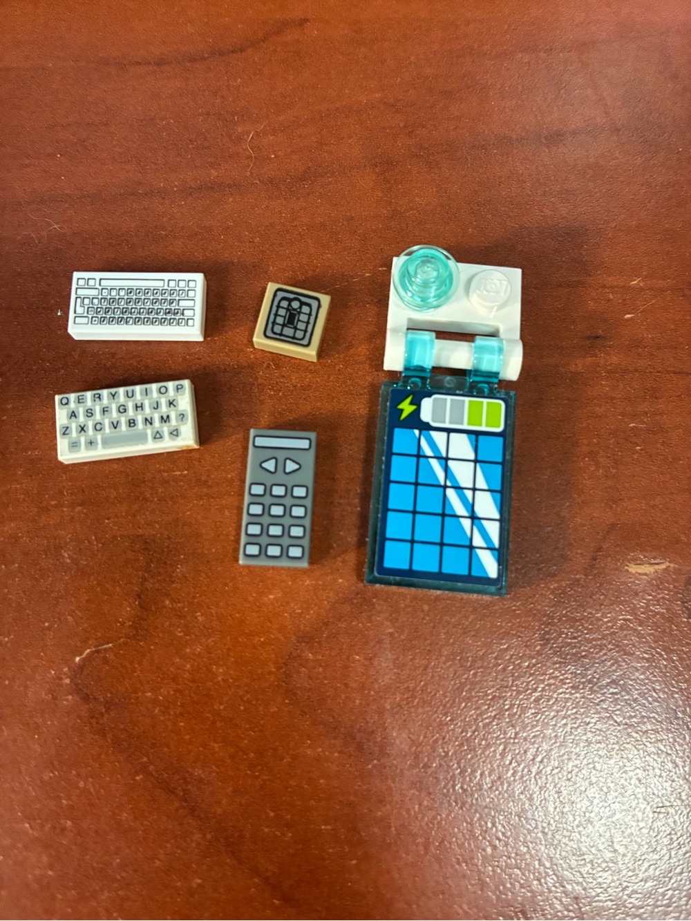 Lego Blue Mini Tablet with White and Trans-Cyan Accessories